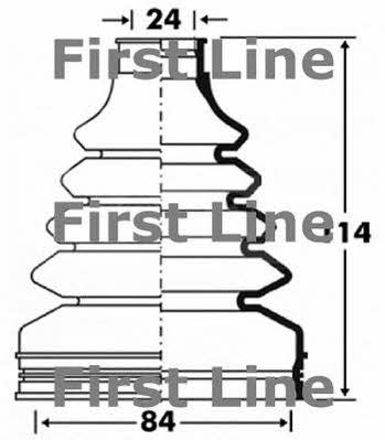 First line FCB2888 Bellow, driveshaft FCB2888