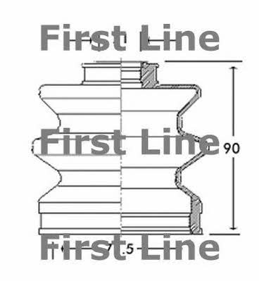 First line FCB2134 Bellow, driveshaft FCB2134