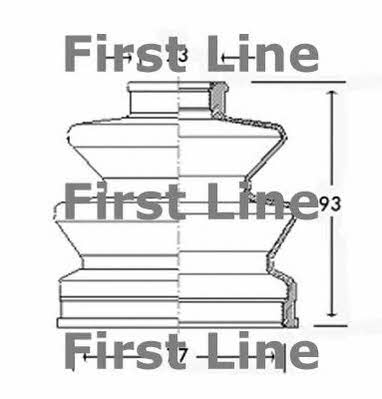 First line FCB2183 Bellow, driveshaft FCB2183