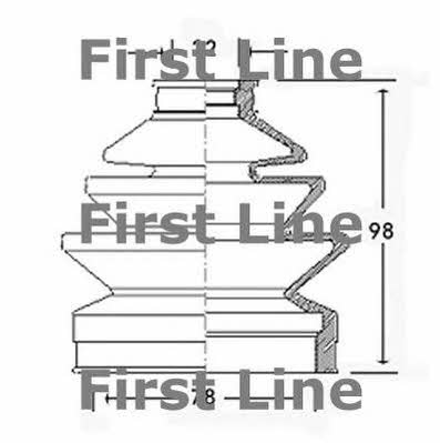 First line FCB2292 Bellow, driveshaft FCB2292