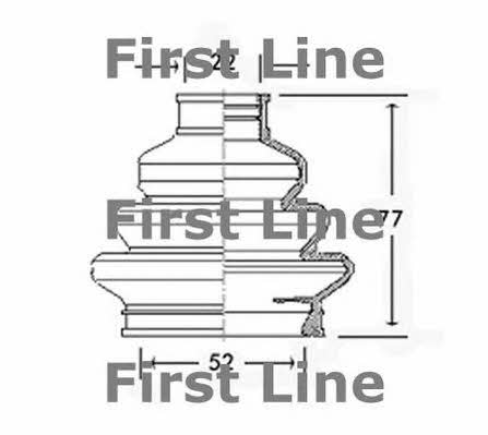 First line FCB2310 Bellow, driveshaft FCB2310