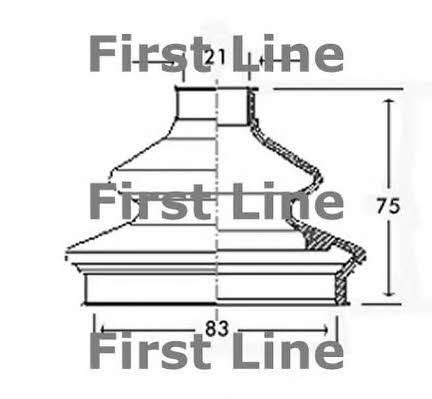 First line FCB2333 Bellow, driveshaft FCB2333