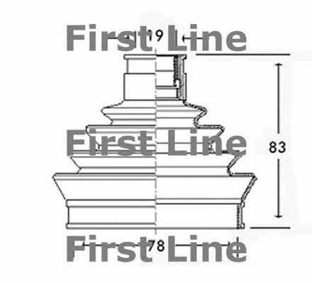 First line FCB2344 Bellow, driveshaft FCB2344