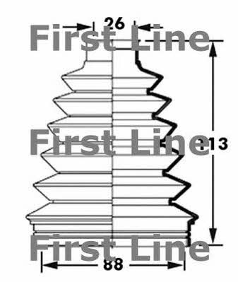 First line FCB2376 Bellow, driveshaft FCB2376