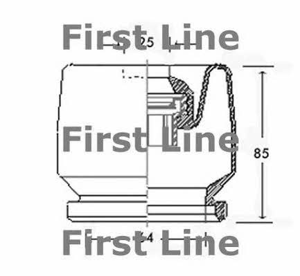 First line FCB2437 Bellow, driveshaft FCB2437