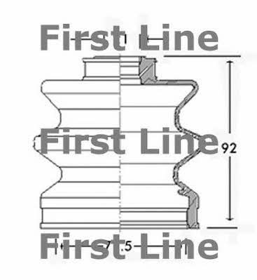 First line FCB2574 Bellow, driveshaft FCB2574