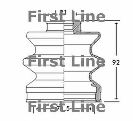 First line FCB2675 Bellow, driveshaft FCB2675