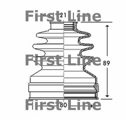 First line FCB2787 Bellow, driveshaft FCB2787