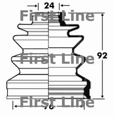 First line FCB2815 Bellow, driveshaft FCB2815