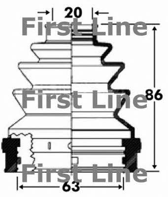 First line FCB2817 Bellow, driveshaft FCB2817