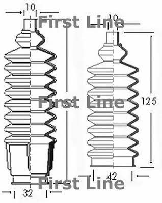 First line FSG3033 Steering rod boot FSG3033