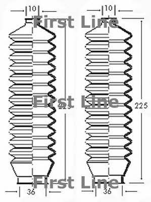 First line FSG3038 Steering rod boot FSG3038