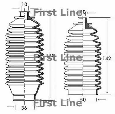 First line FSG3065 Steering rod boot FSG3065