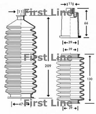 First line FSG3204 Steering rod boot FSG3204
