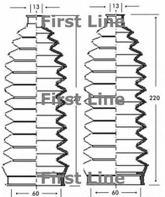 First line FSG3243 Steering rod boot FSG3243