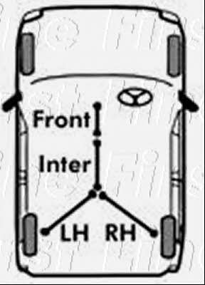 First line FKB3396 Cable Pull, parking brake FKB3396