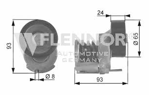 Flennor FA20936 V-ribbed belt tensioner (drive) roller FA20936