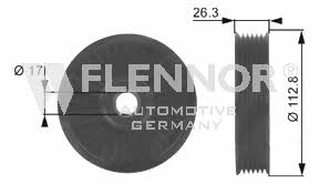 Flennor FU99246 V-ribbed belt tensioner (drive) roller FU99246