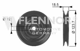 Flennor FU99253 Bypass roller FU99253