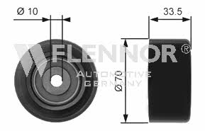 Flennor FU99375 V-ribbed belt tensioner (drive) roller FU99375