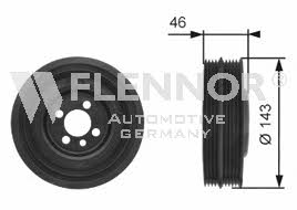 Flennor FVD99540 Pulley crankshaft FVD99540