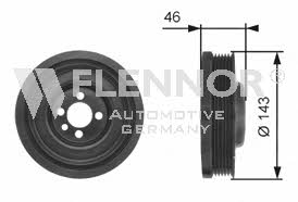 Flennor FVD99562 Pulley crankshaft FVD99562
