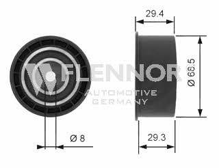 Flennor FU14102 Tensioner pulley, timing belt FU14102