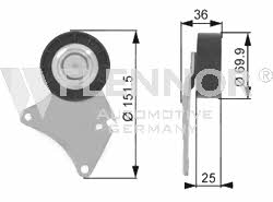 Flennor FU22916 V-ribbed belt tensioner (drive) roller FU22916