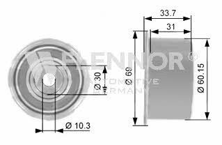 Flennor FU77993 Tensioner pulley, timing belt FU77993