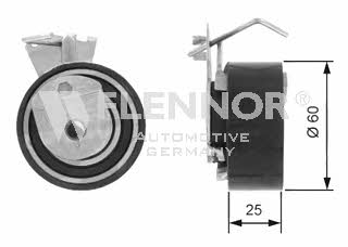 Flennor FS02142 Tensioner pulley, timing belt FS02142