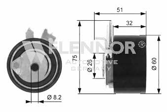 Flennor FS05091 Tensioner pulley, timing belt FS05091