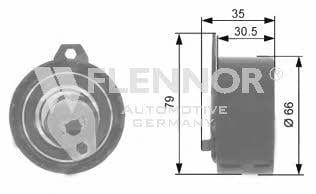 Flennor FS05440 Tensioner pulley, timing belt FS05440