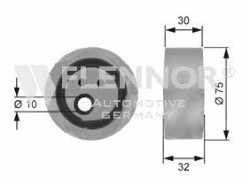 Flennor FS21909 V-ribbed belt tensioner (drive) roller FS21909