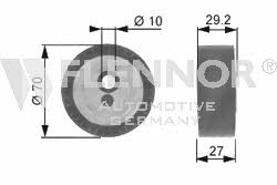 Flennor FS22902 V-ribbed belt tensioner (drive) roller FS22902