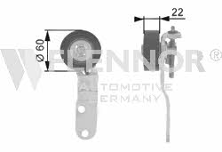 Flennor FS23993 V-ribbed belt tensioner (drive) roller FS23993
