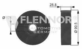 Flennor FS99238 V-ribbed belt tensioner (drive) roller FS99238