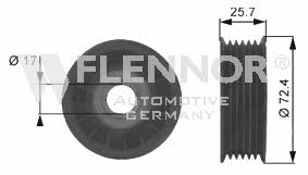 Flennor FS99239 V-ribbed belt tensioner (drive) roller FS99239