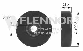 Flennor FS99247 V-ribbed belt tensioner (drive) roller FS99247