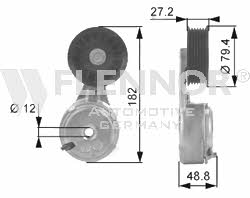 Flennor FS99262 V-ribbed belt tensioner (drive) roller FS99262