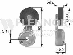 Flennor FS99263 V-ribbed belt tensioner (drive) roller FS99263