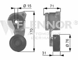 Flennor FS99269 V-ribbed belt tensioner (drive) roller FS99269