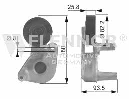 Flennor FS99278 V-ribbed belt tensioner (drive) roller FS99278