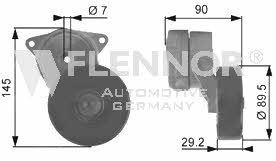 Flennor FS99282 V-ribbed belt tensioner (drive) roller FS99282