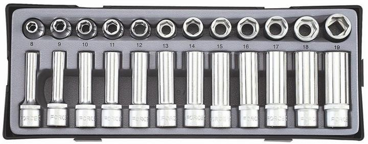 Force Tools T4248 Set of 6-sided sockets 1/2 "(in lodgement) 24 pcs. T4248