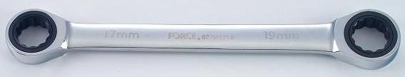 Force Tools 827M1719 Box wrench with ratchet mechanism 17x19 mm 827M1719