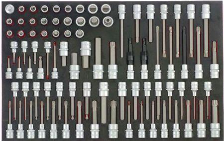 Force Tools 4883 1/2 'bit set in 88 pieces lodgment 4883