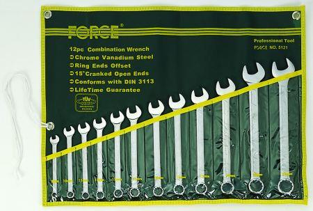 Force Tools 5121 Open-end spanner set 8-23mm 12 items. 5121