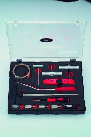 Force Tools K913M1 Set for dismantling auto glass 13 items K913M1