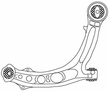 Frap 2156 Suspension arm front lower right 2156