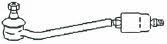 Frap T/261 Steering rod with tip right, set T261